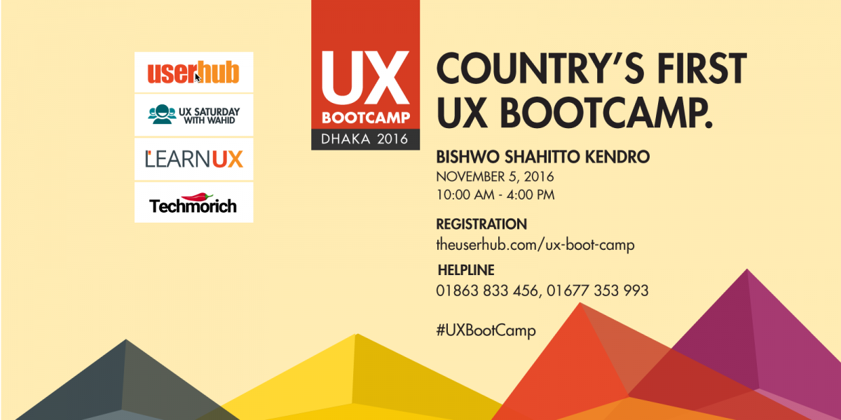 Country’s First UX Boot Camp on November 5 in Dhaka