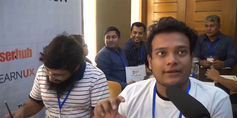 Participants feedback at Country’s first UX Boot Camp held in Dhaka
