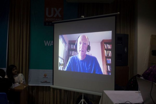 Peter Morville (Co-founder & President, Semantic Studios) giving his speech online at the UX Boot Camp 2019
