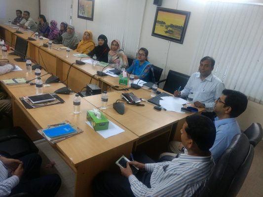 Mr. Md. Saifur Rahman (ACCA, Senior Finance Controller) and Mr. Wahid bin Ahsan (Co-founder, Userhub) with the participants of Workshop on "The Application of ICT for Better Service Delivery Through e-Governance and Human-centered Design" organized by Office of Senior Finance Controller (Navy)