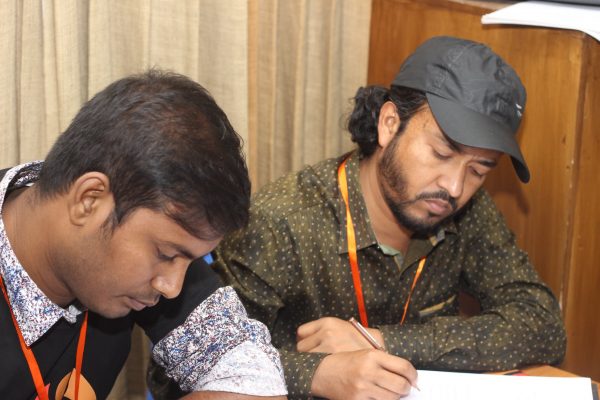 Participants at the design thinking workshop of the UX Boot Camp 2019