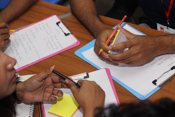 Participants at the design thinking workshop of the UX Boot Camp 2019