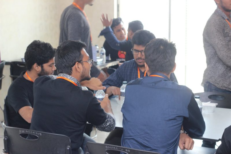 Participants at the design thinking session of the UX Boot Camp 2019