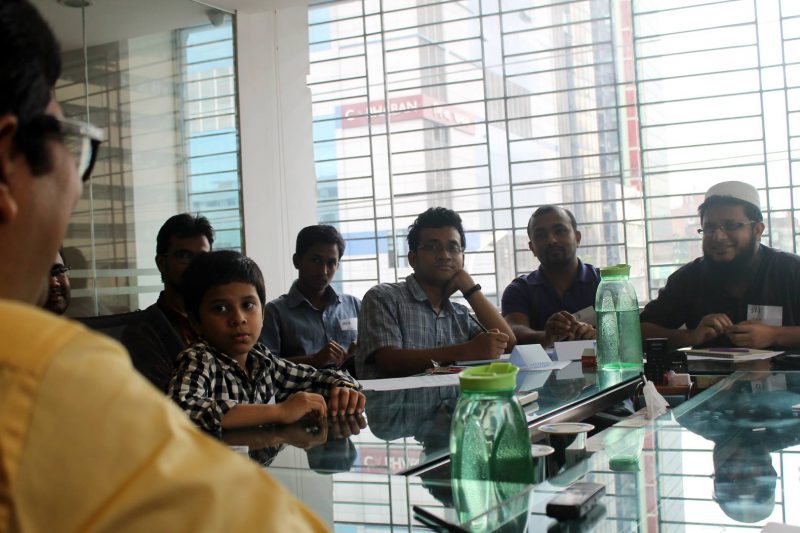 Participants of the focus group discussion at Onnorokom Group.