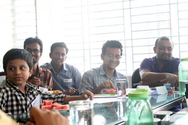 Participants of the focus group discussion at Onnorokom Group.