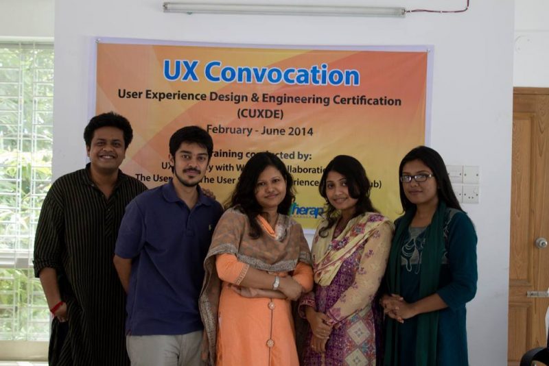 Therap BD Design Team after completing their UX course with Userhub.