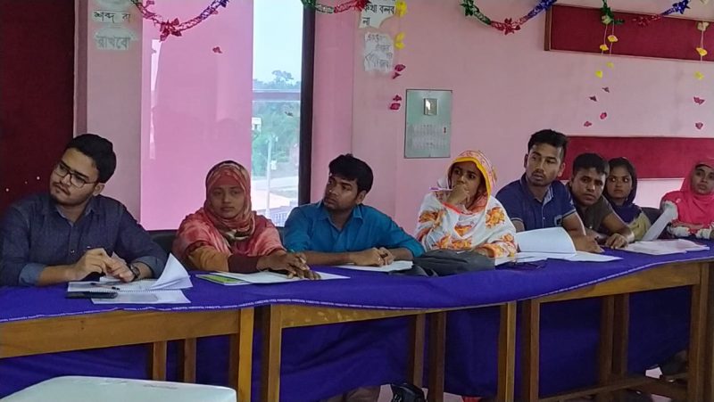 Participants at the training workshop on qualitative research for WASH SDG Demand Creation in Satkhira.