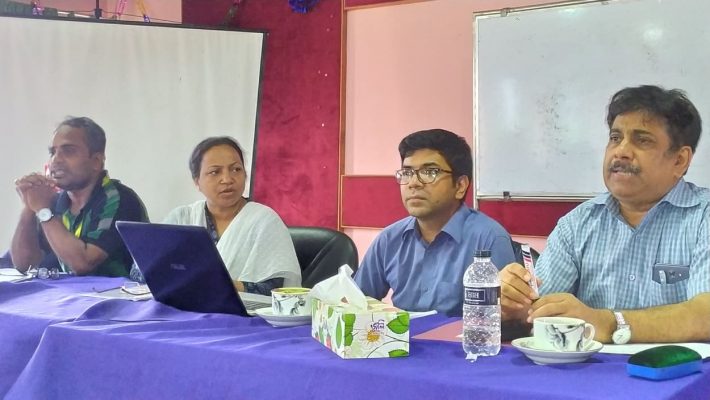 Alok Kumar Majumder (Country Coordinator, WAI) giving his welcome speech at the Training workshop organized by Userhub.